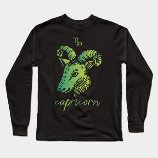 Capricorn Zodiac Long Sleeve T-Shirt